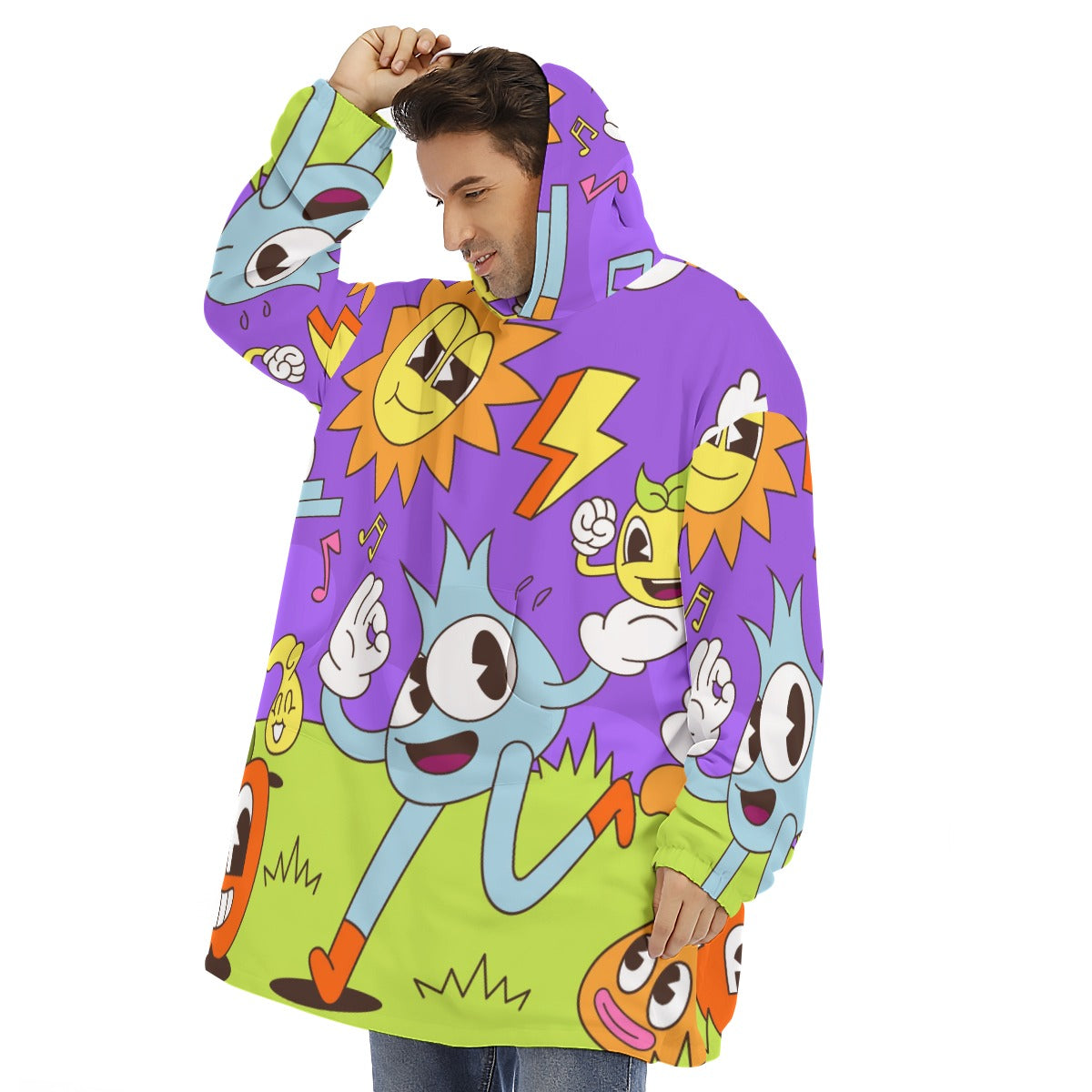 Humpty-Dumpty - Unisex Sherpa Fleece Hoodie Blanket