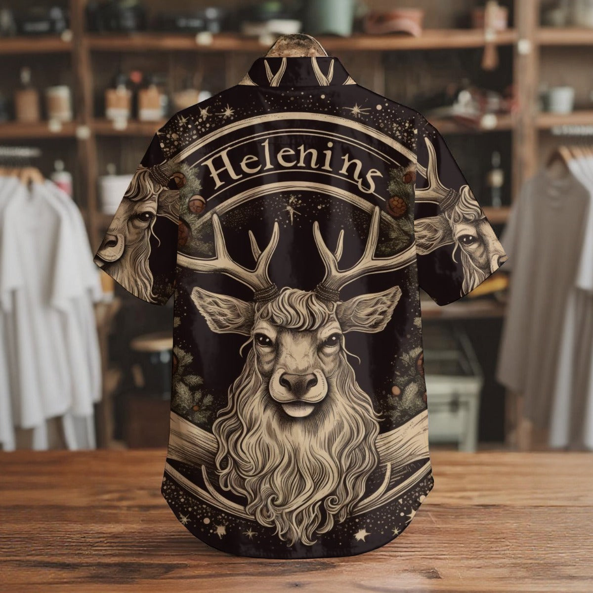 Reindeer Slaay - Men's Short Sleeve Shirt With Pockets