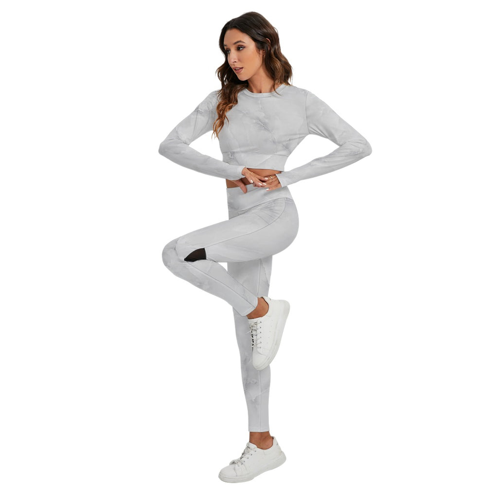 Women's Sport Set With Backless Top And Leggings