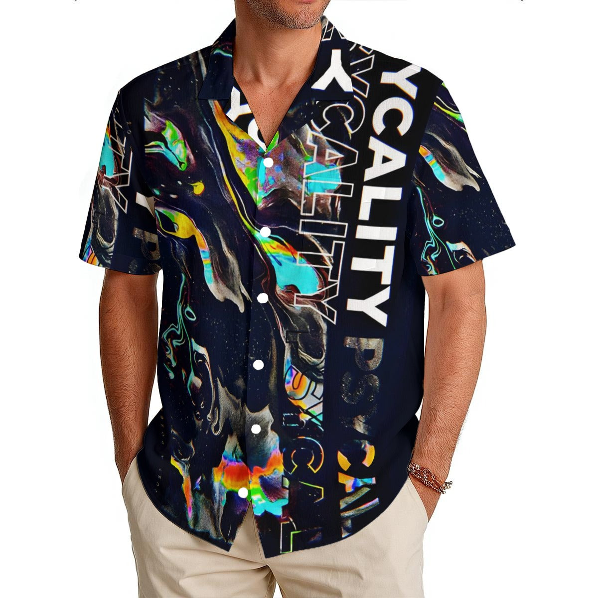 Fluid Reality - Men's Clubwear Shirt