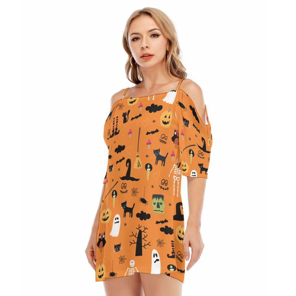 Spooky XII - Women's Off-shoulder Cami Dress