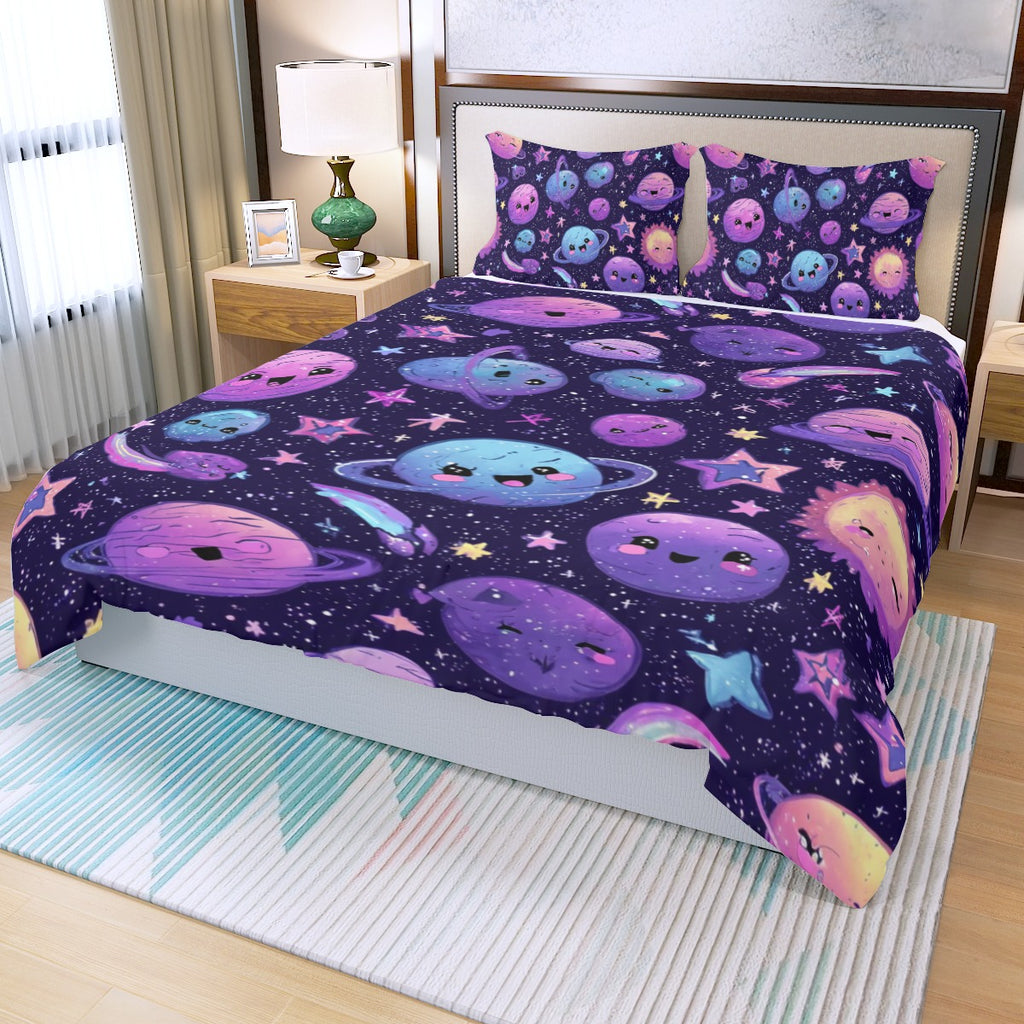 Night Sky I - Three Piece Duvet Bedding Set