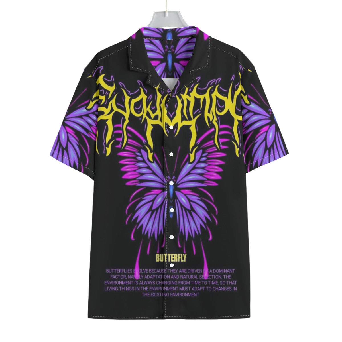 Butterfly Evolution - Men's Textured Clubwear Shirt
