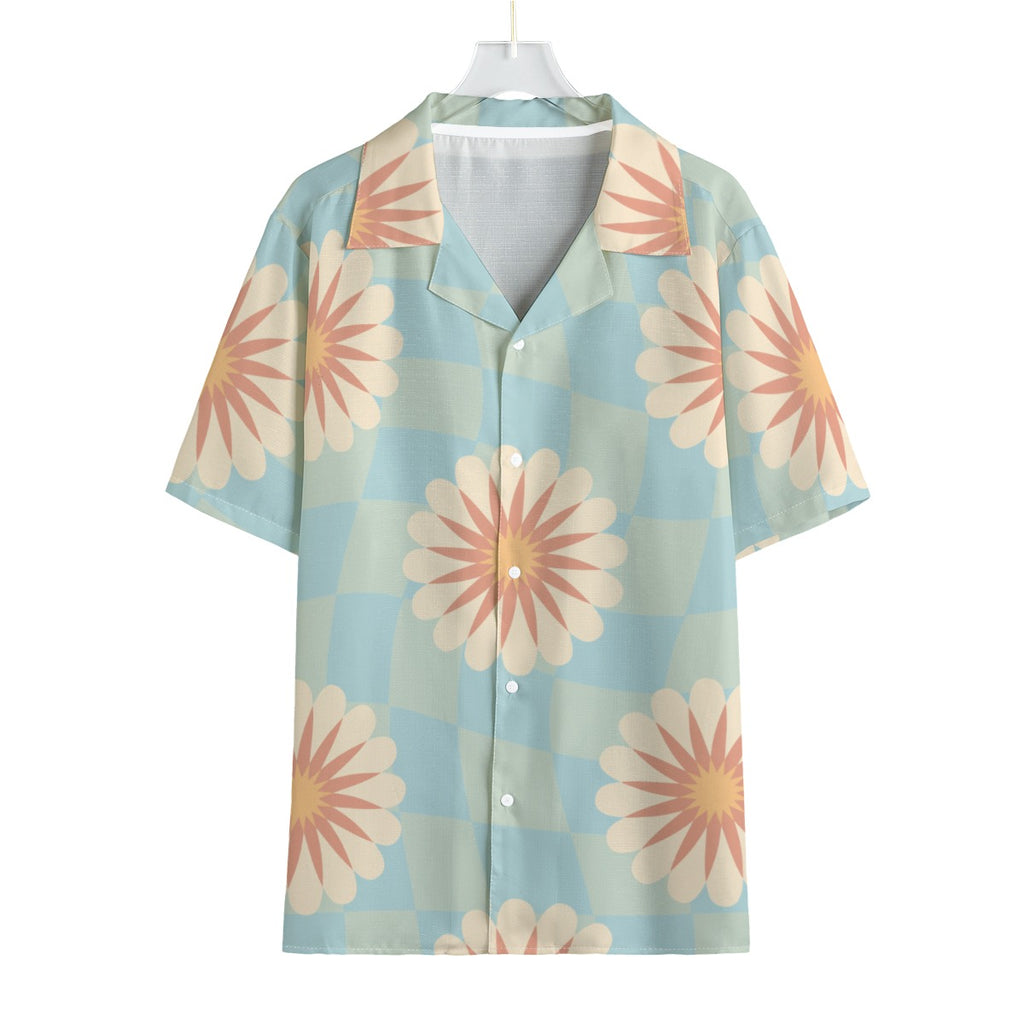 Viva -  Men's Faux Linen Hawaiian Shirt