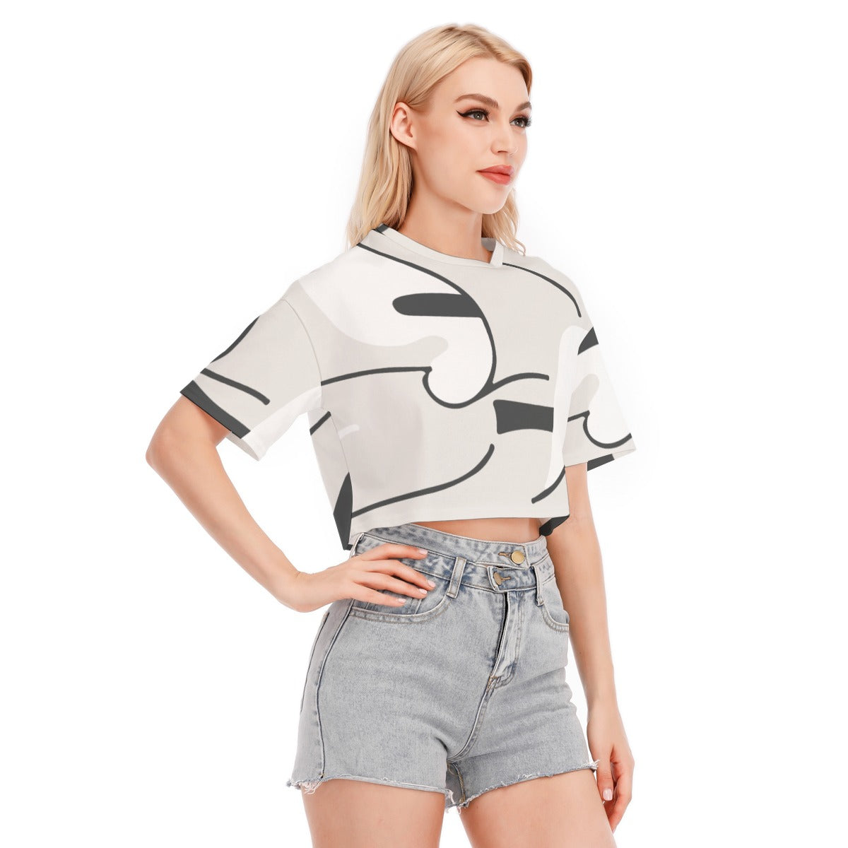Inkwave - Women's Cropped T-shirt - 100% Cotton