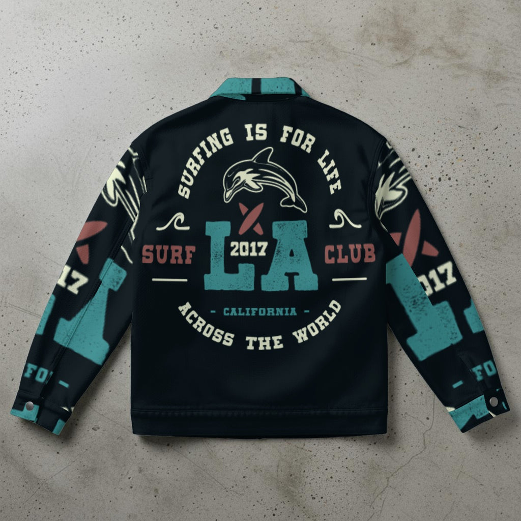 LA Surf Club - Unisex Collared Jacket