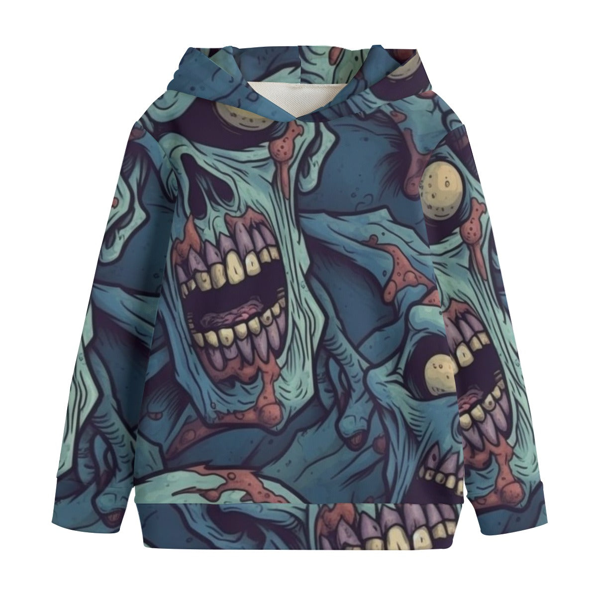 Skull IV - Kid's Heavyweight Pullover Hoodie