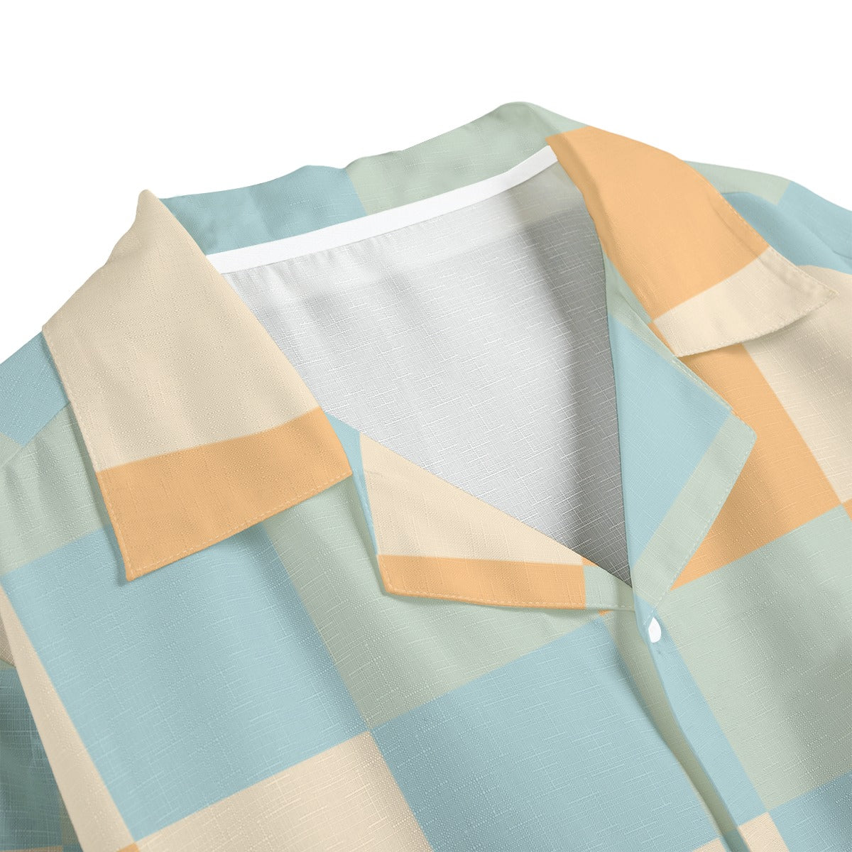 Pretty Wall -  Men's Faux Linen Hawaiian Shirt