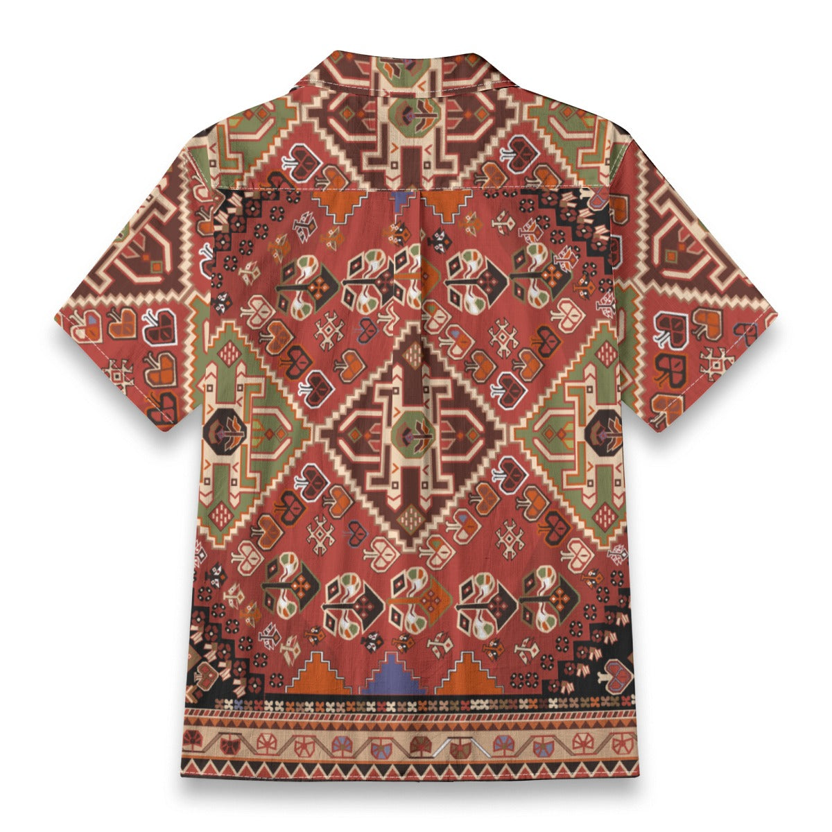 Retro Indian Print VII - Designer Shirt - 100% Cotton