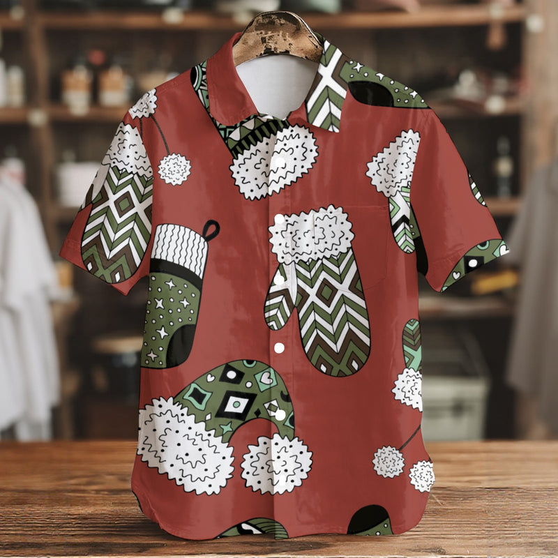 Mittens & Socks - Men's Short Sleeve Shirt With Pockets
