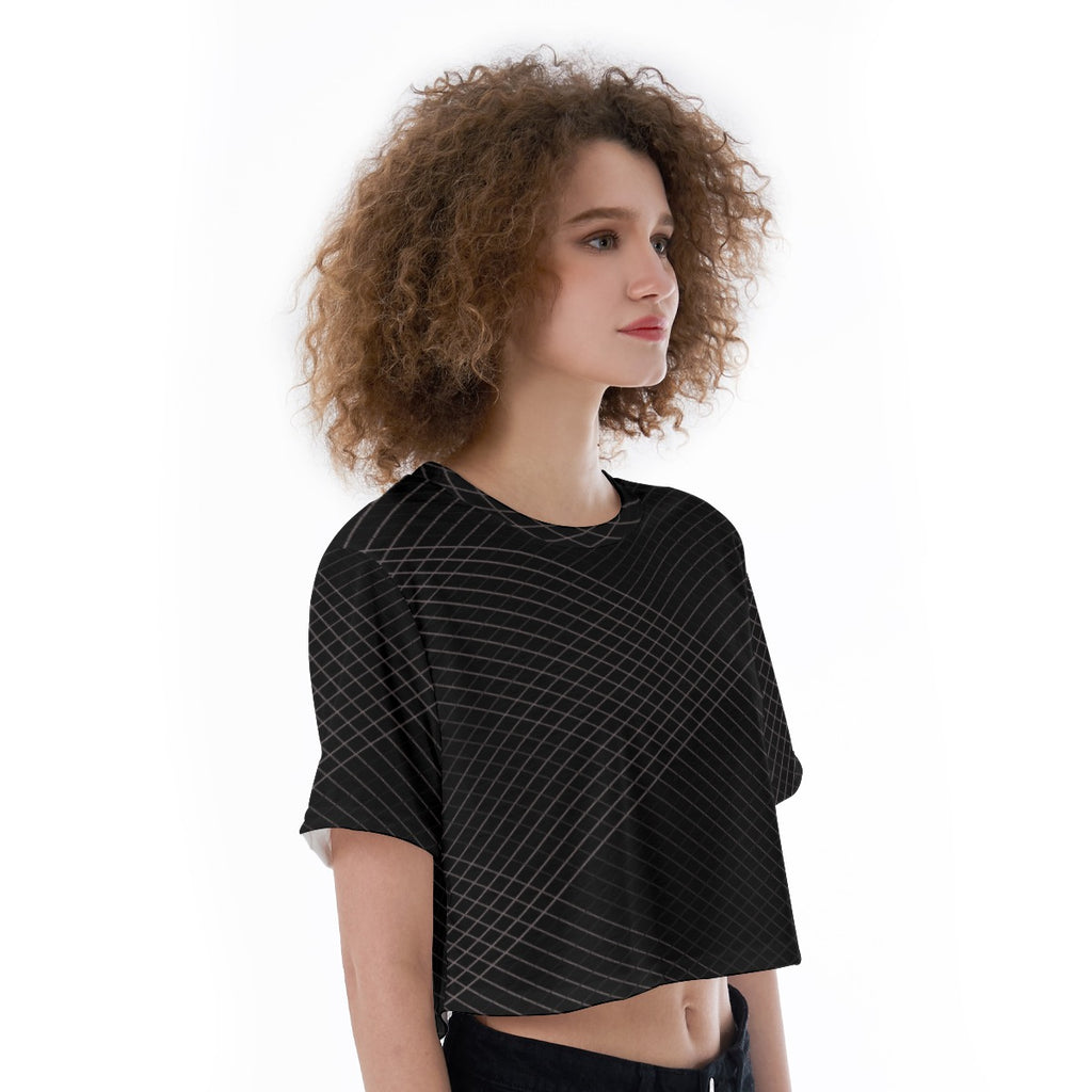 Obsidian Lines - Cropped T-Shirt