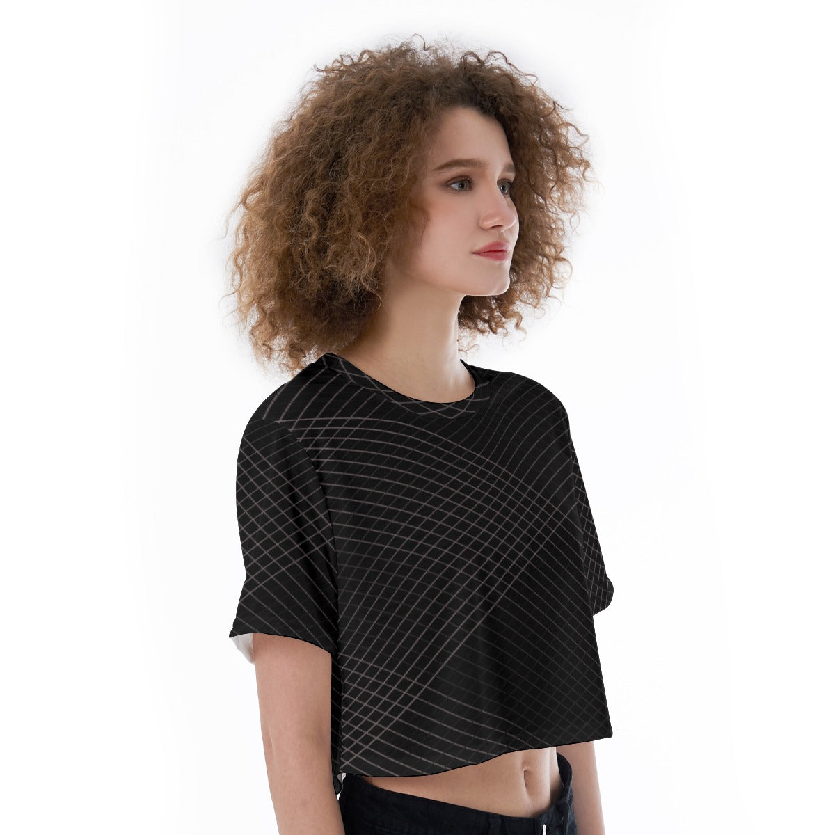 Obsidian Lines - Cropped T-Shirt