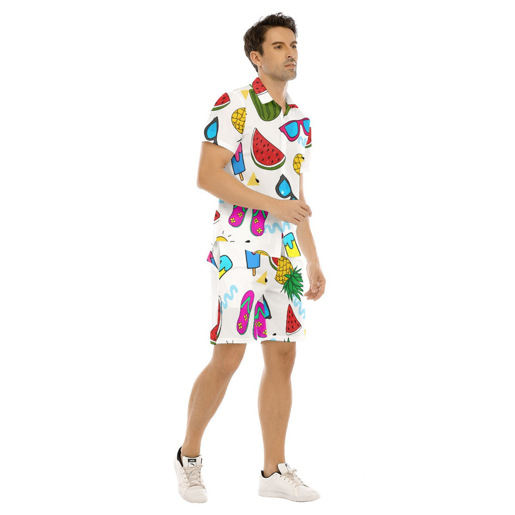 Beach -Pop - Men's Short Sleeve Shirt Set