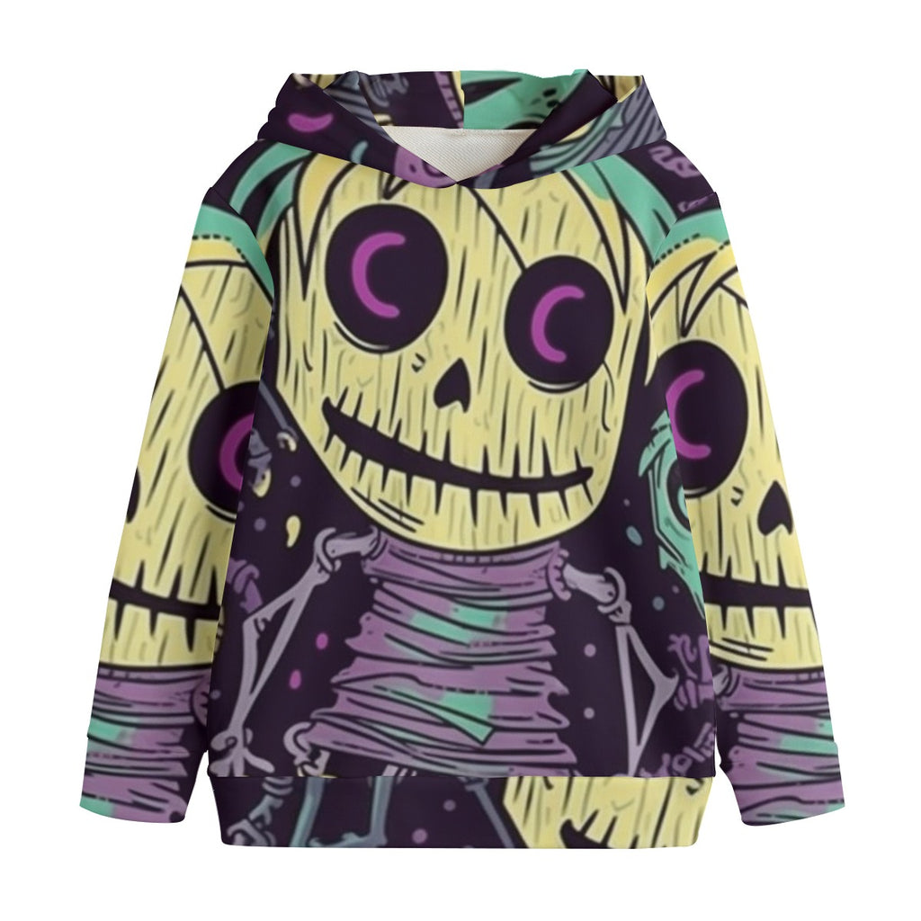 Scary Doll II- Kid's Heavyweight Pullover Hoodie