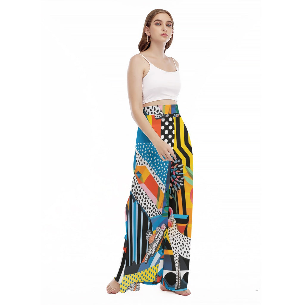 Lumina - Women's High Waist Wide Leg Trousers