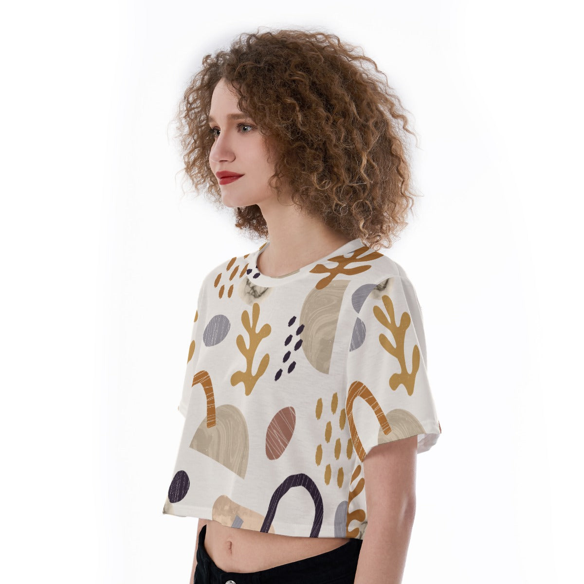 Coral Canvas - Cropped T-Shirt