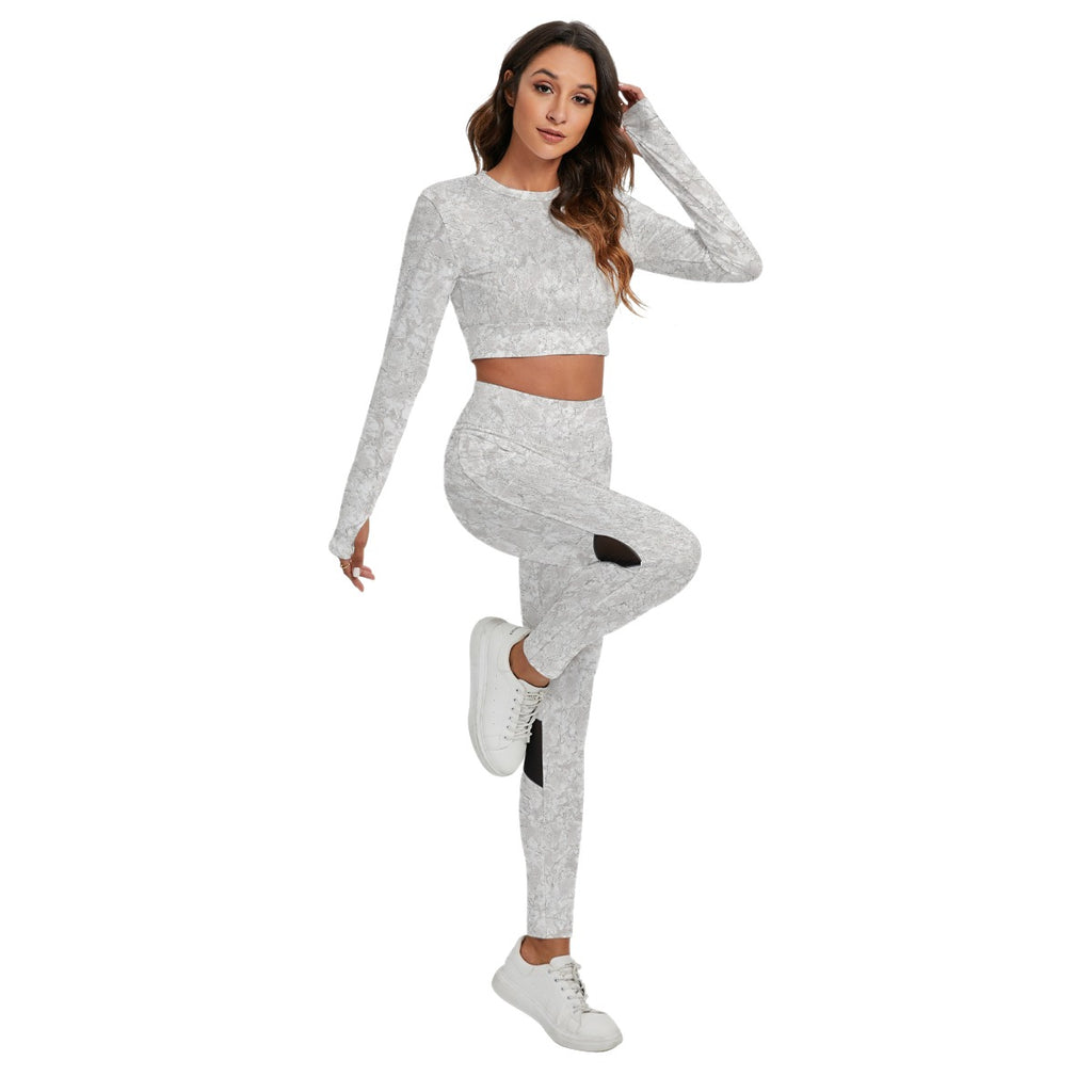 Women's Sport Set With Backless Top And Leggings