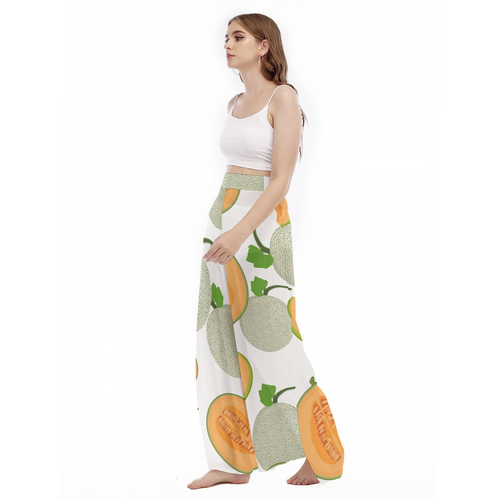 Muskky - Women's High Waist Wide Leg Trousers