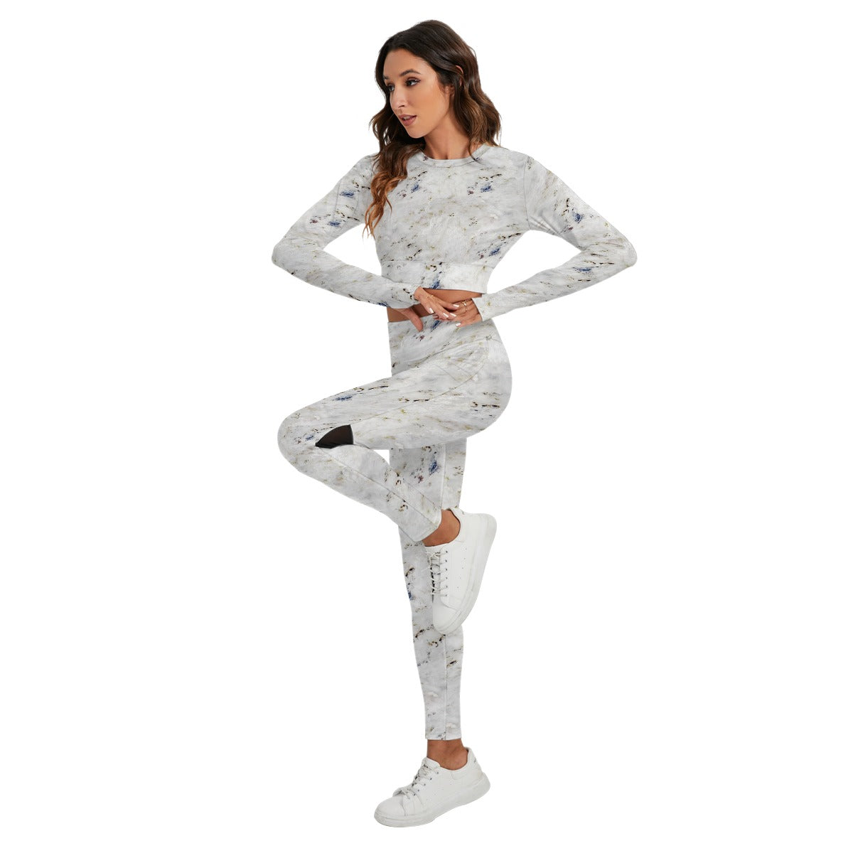 Women's Sport Set With Backless Top And Leggings