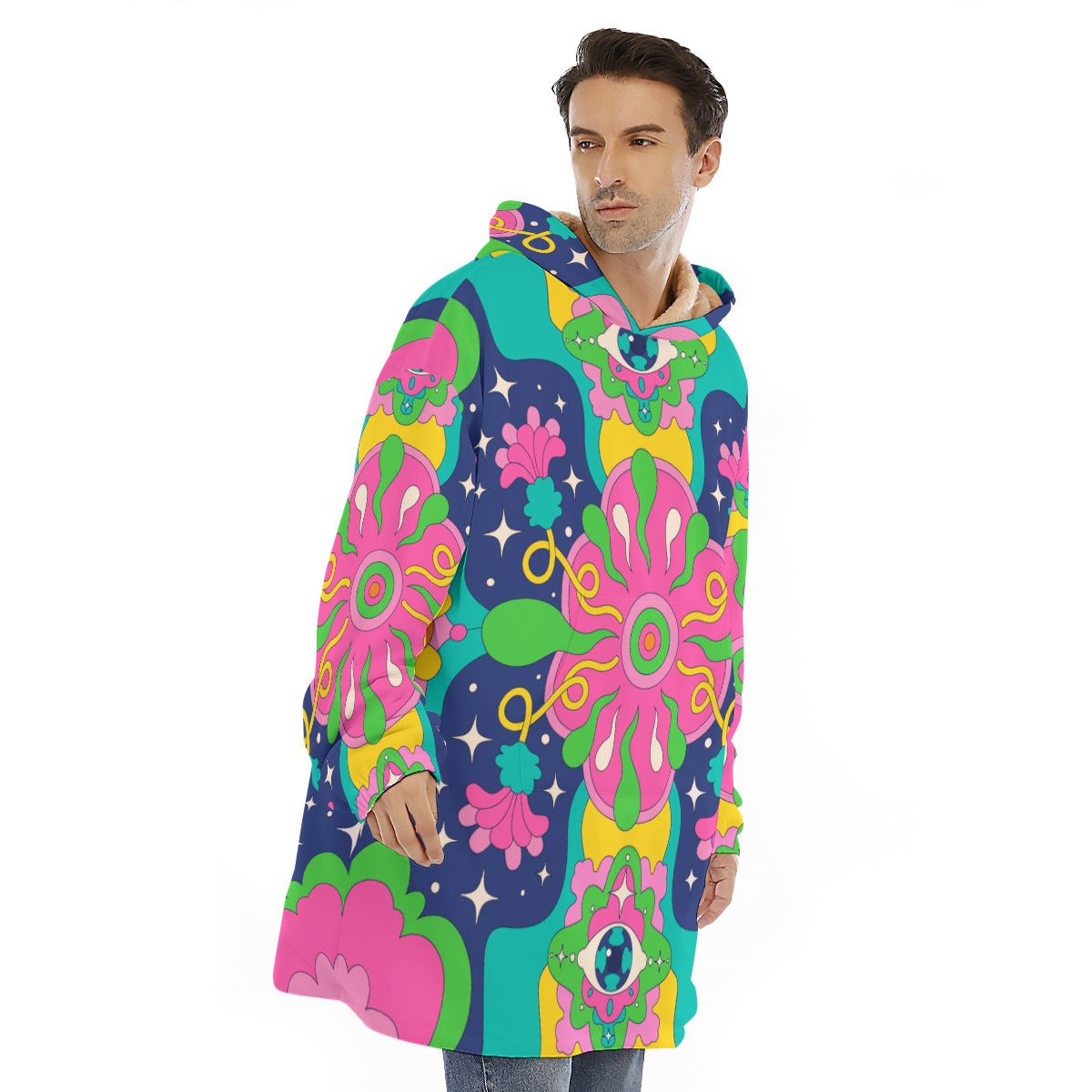 3:47 AM - Unisex Sherpa Fleece Hoodie Blanket