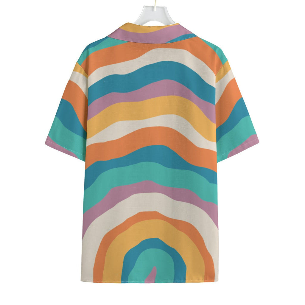 Rainbow Now -  Men's Faux Linen Hawaiian Shirt