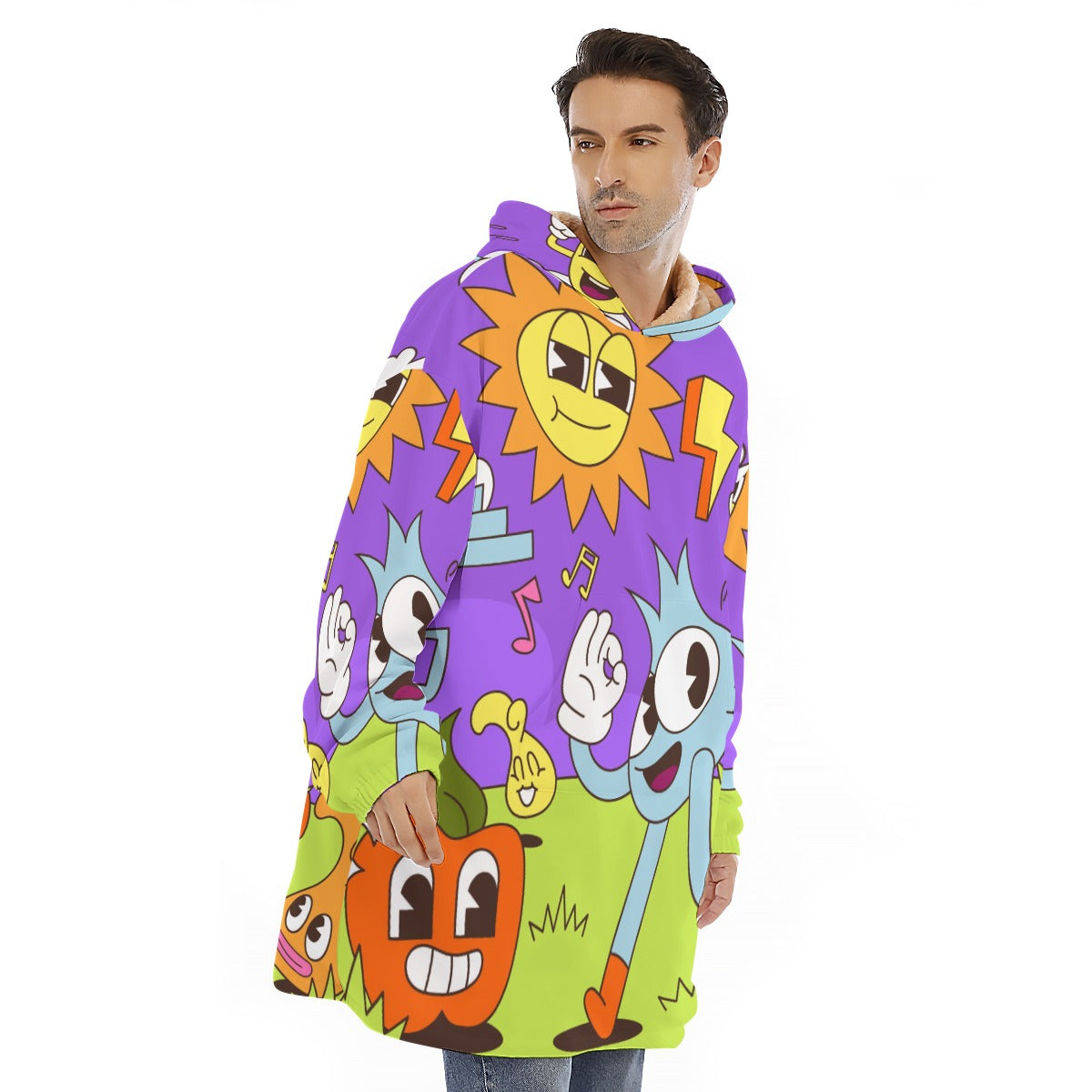 Humpty-Dumpty - Unisex Sherpa Fleece Hoodie Blanket