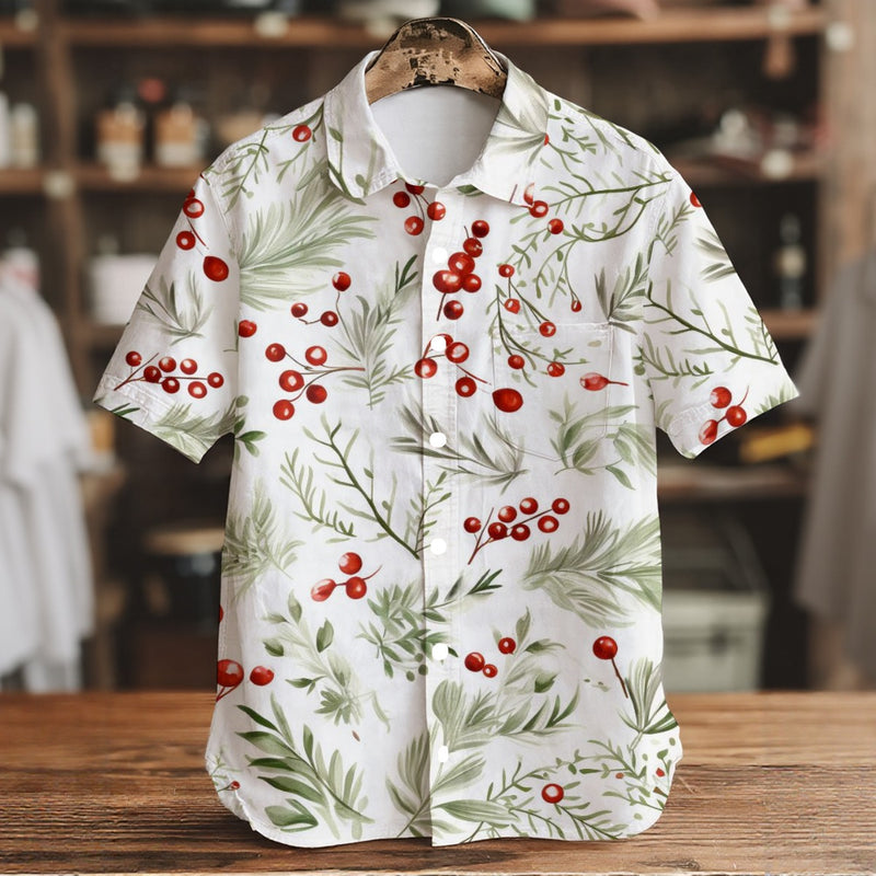 Mistletoe - Men's Short Sleeve Shirt With Pockets