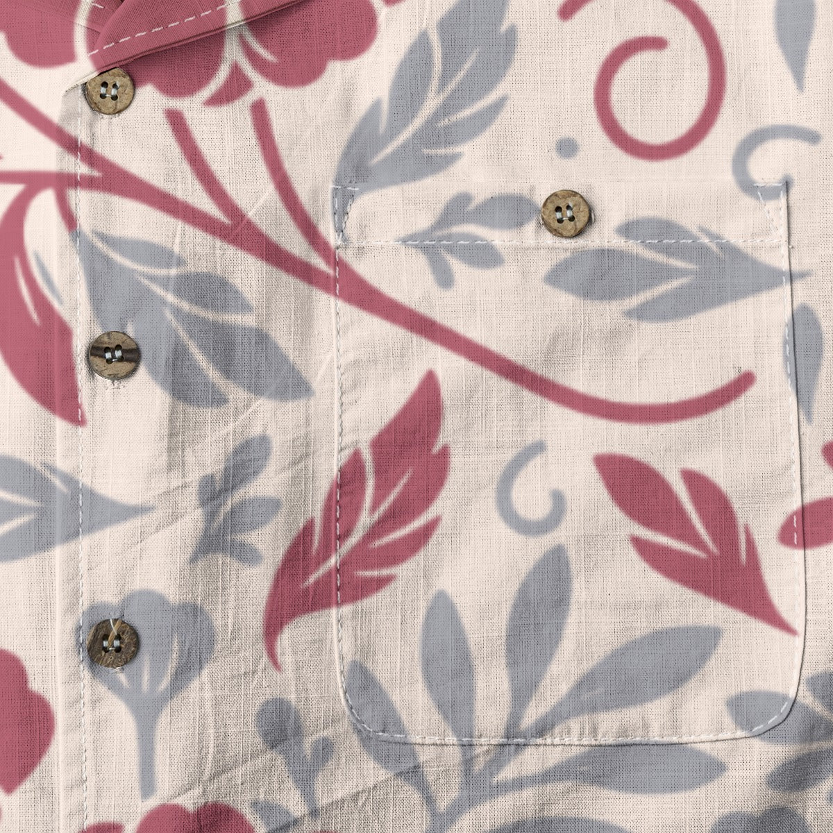 Retro Indian Print XVII - Designer Shirt - 100% Cotton