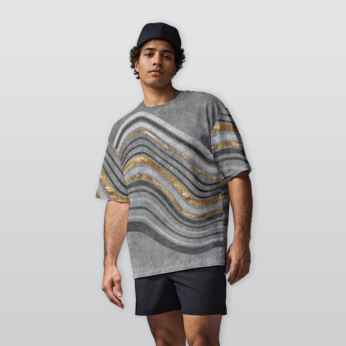 Golder Ore  - Oversize Crewneck T-Shirt - 100% Cotton