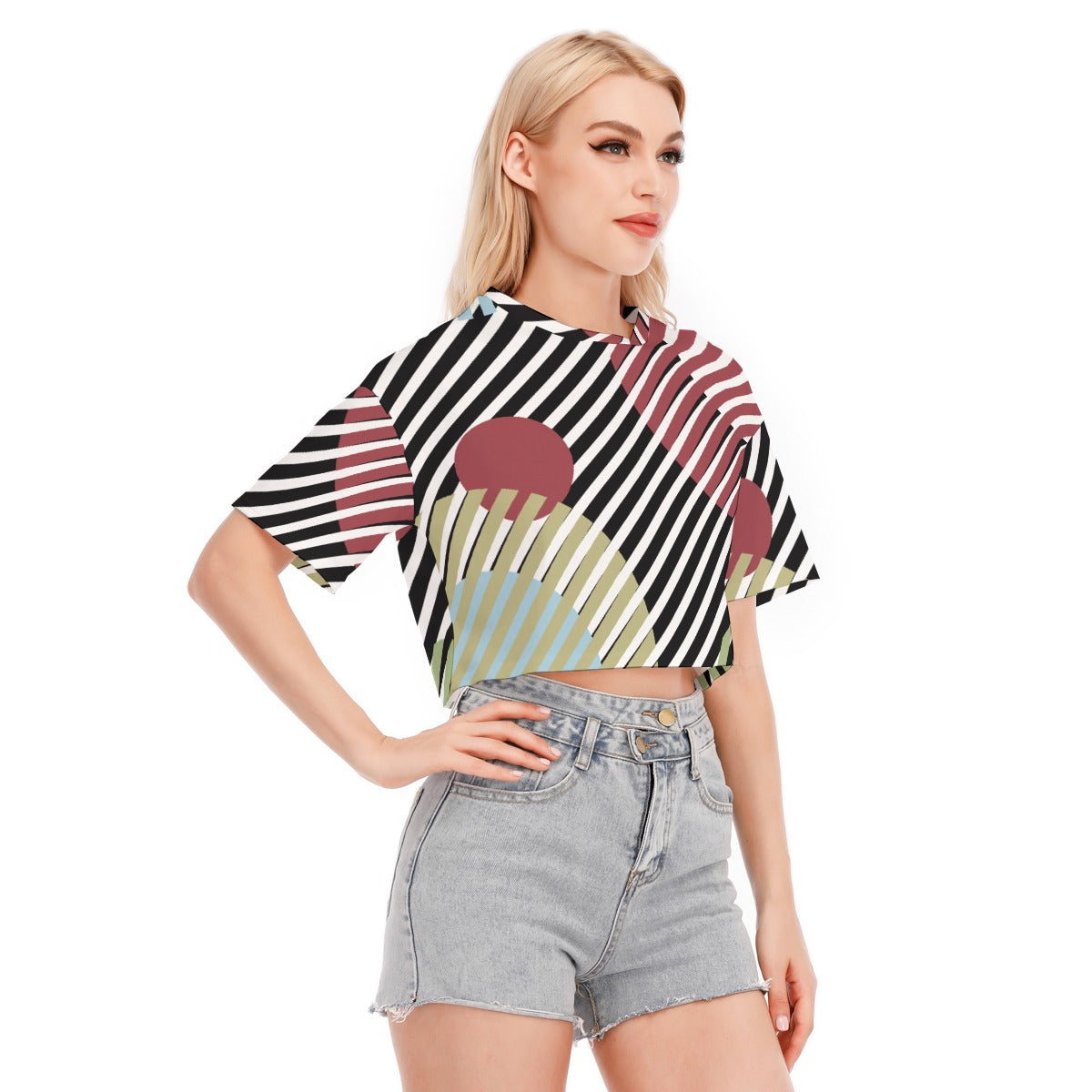 Vector Dawn - Women's Cropped T-shirt - 100 % Cotton