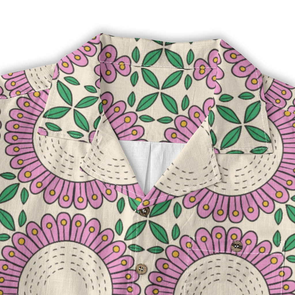 Retro Indian Print XV - Designer Shirt - 100% Cotton