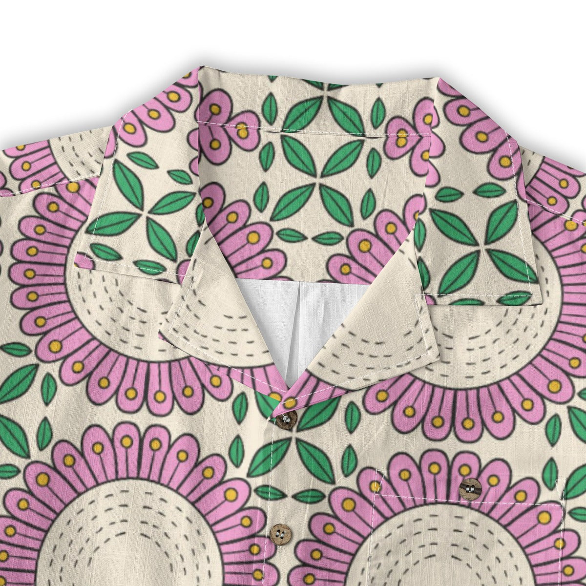 Retro Indian Print XV - Designer Shirt - 100% Cotton