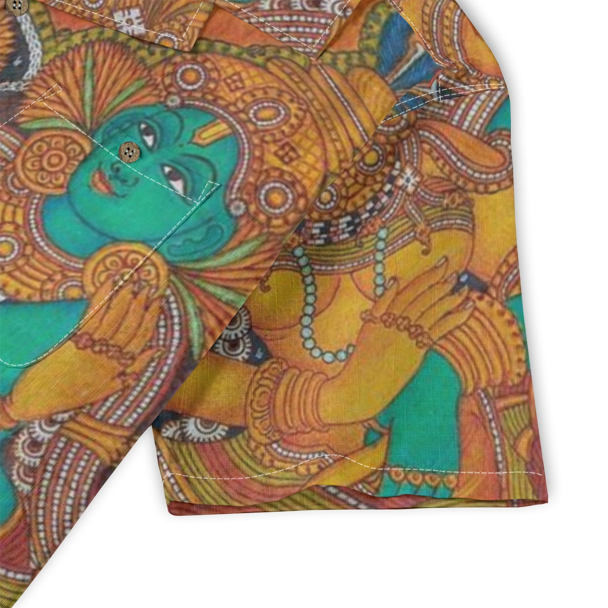 Radha Madhavam - Kerala Mural Print Shirt - 100% Cotton