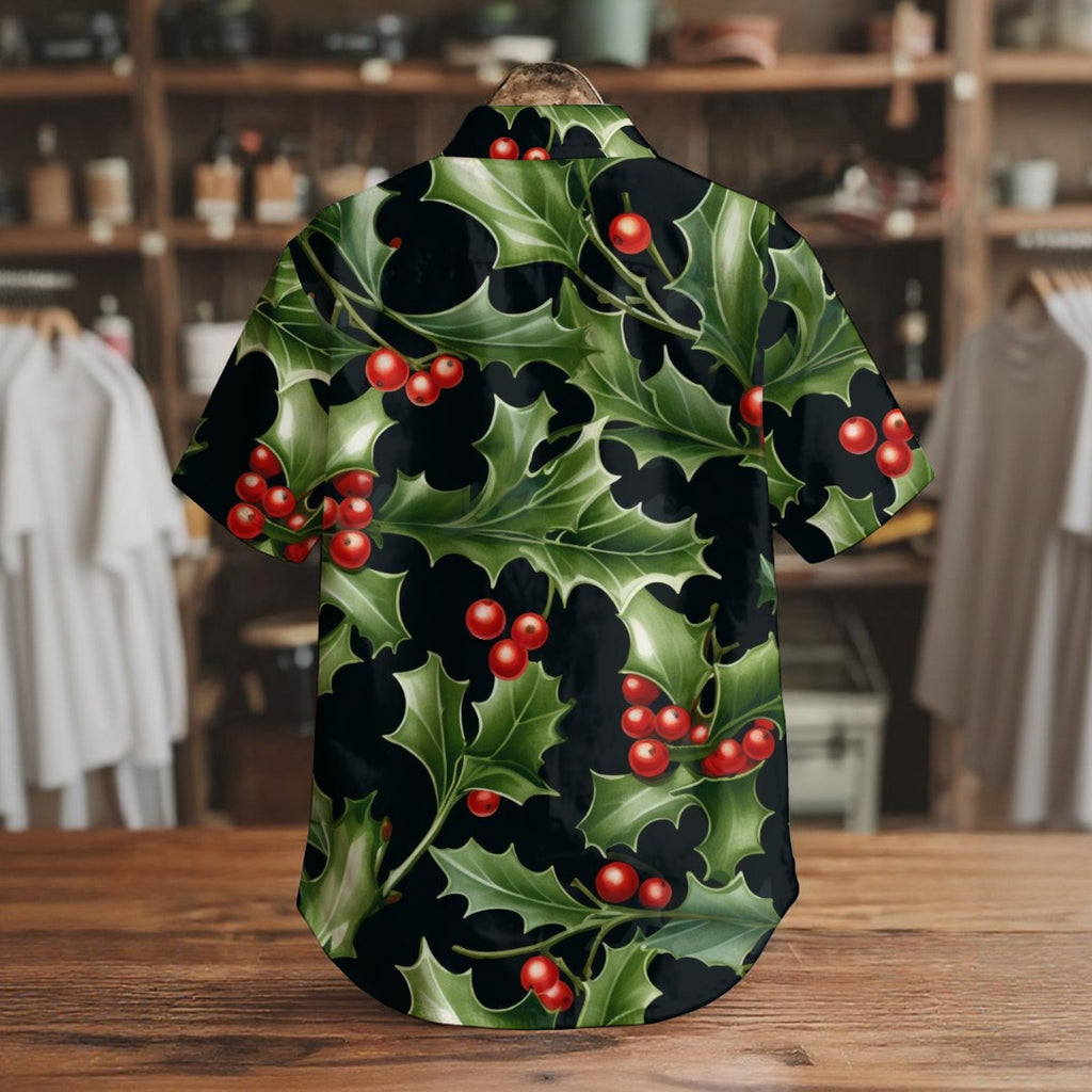 Leaf & Bulbs - Men's Short Sleeve Shirt With Pockets