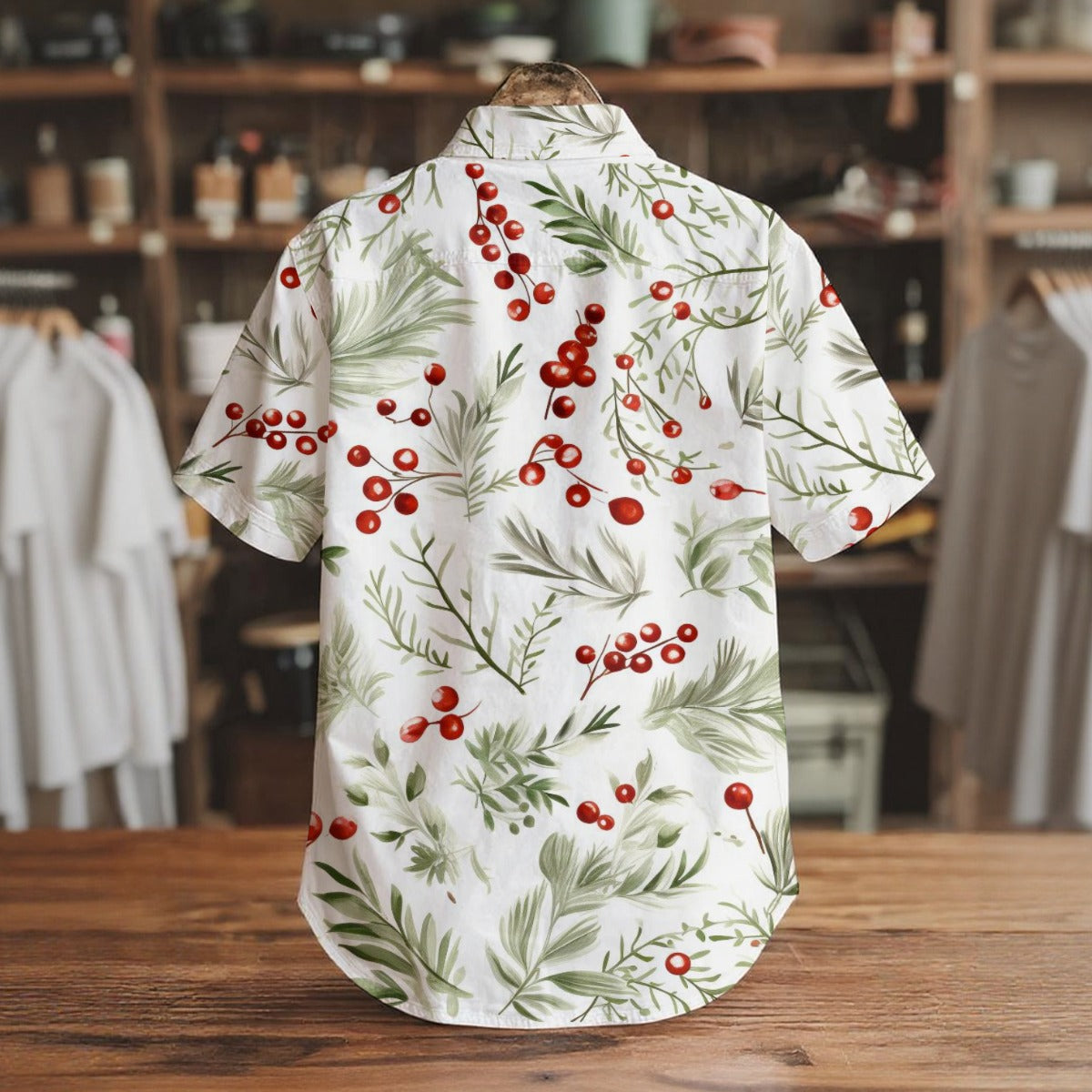 Mistletoe - Men's Short Sleeve Shirt With Pockets