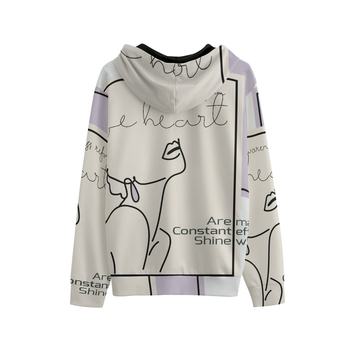 Soft Script - Medium Weight Unisex Pullover Hoodie - 100% Cotton