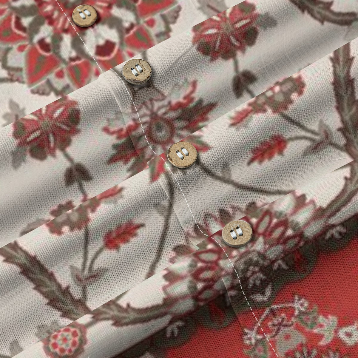 Ajrak Inspired -Designer Shirt - 100% Cotton