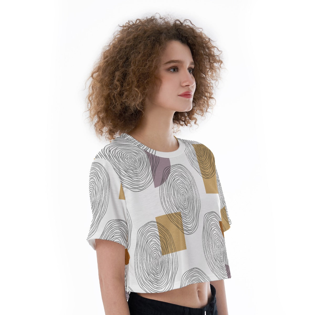 Radial Drift - Cropped T-Shirt