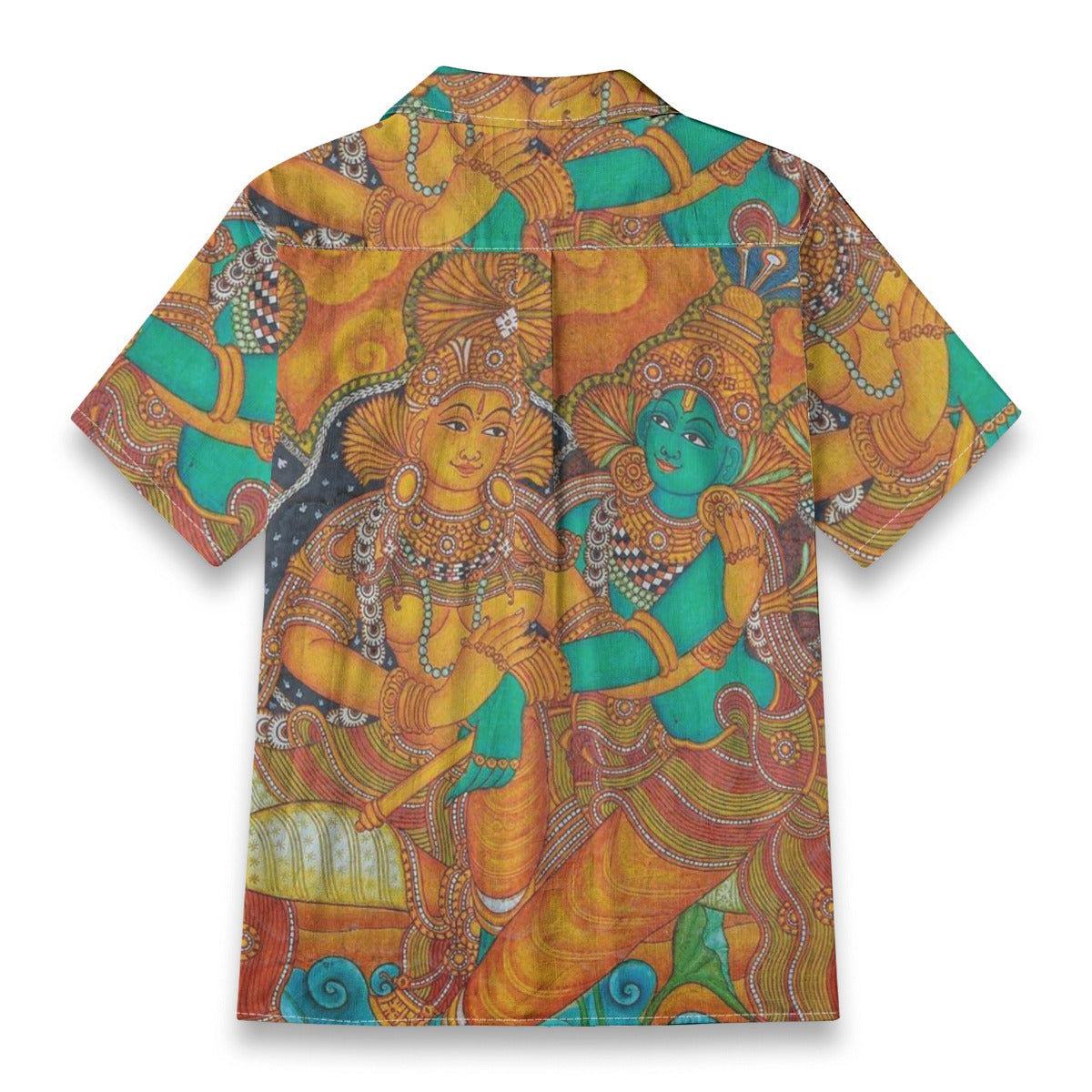 Radha Madhavam - Kerala Mural Print Shirt - 100% Cotton