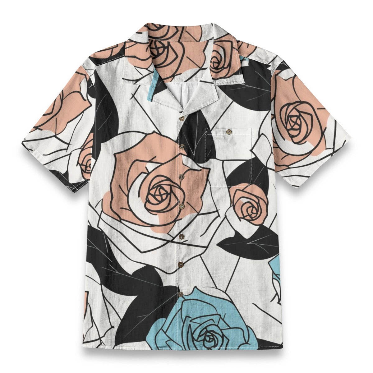 Rose V - Designer Shirt - 100% Cotton