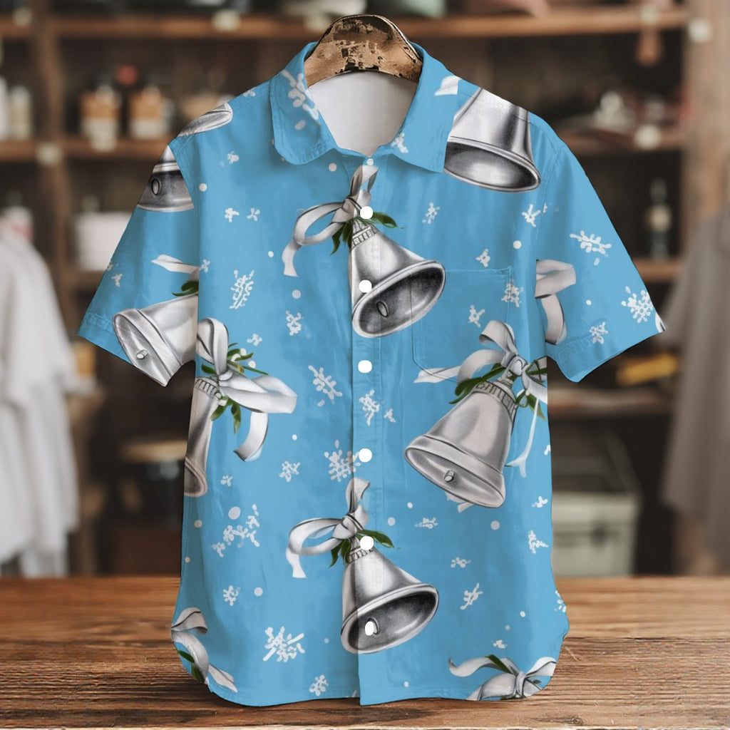 Jingle Bells - Men's Short Sleeve Shirt With Pockets