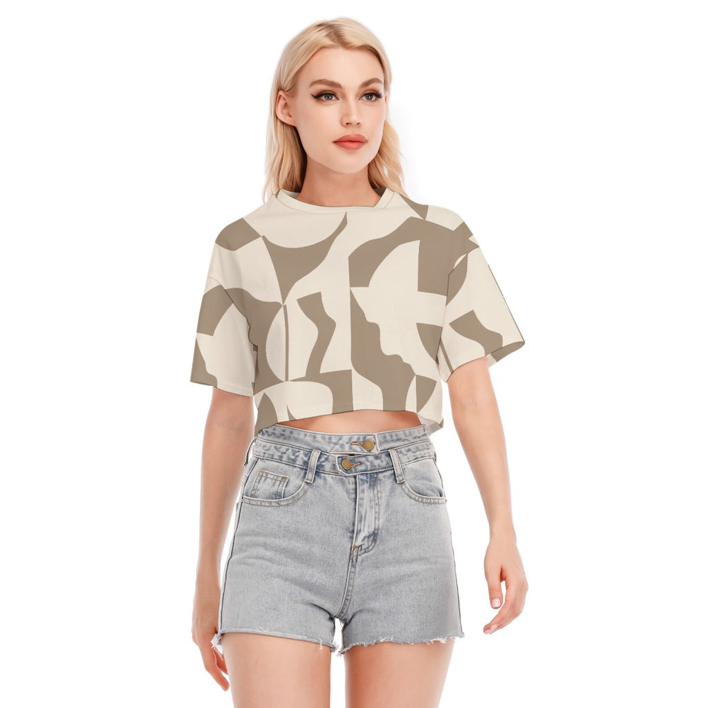 Clay Carve - Women's Cropped T-shirt -100% Cotton