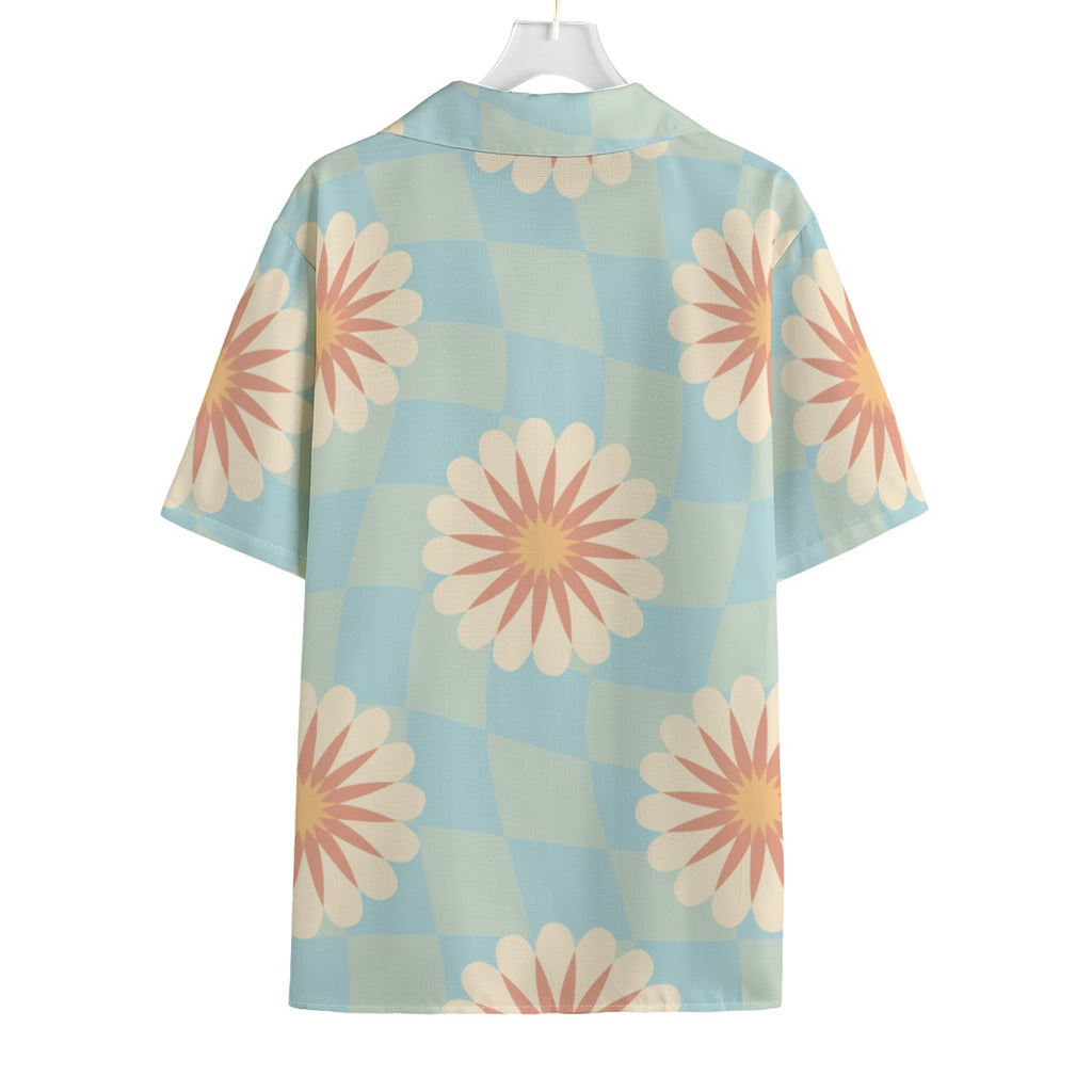 Viva -  Men's Faux Linen Hawaiian Shirt