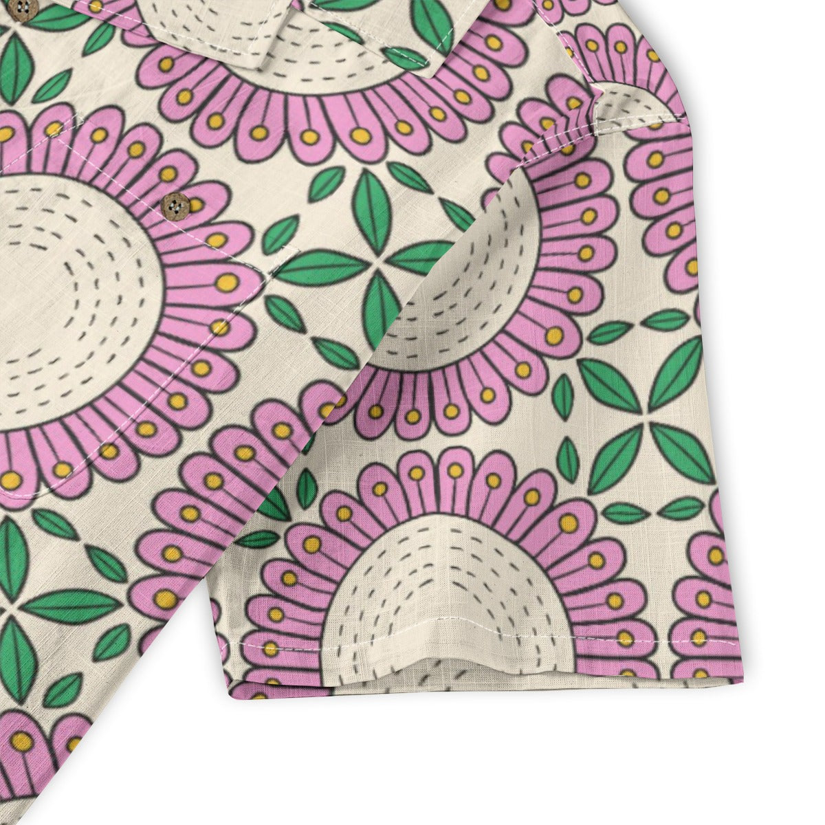 Retro Indian Print XV - Designer Shirt - 100% Cotton