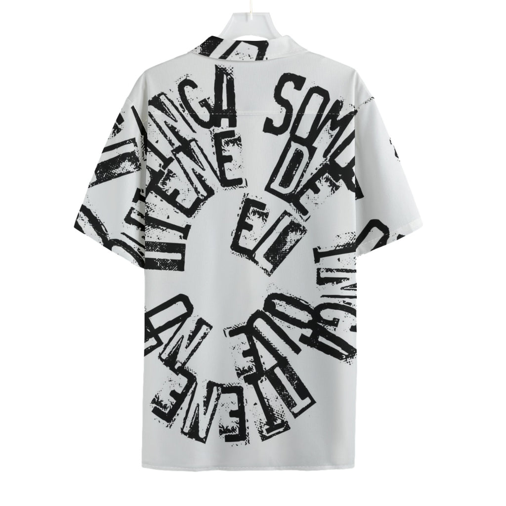 Verbal Spiral - Men's Textured Clubwear Shirt