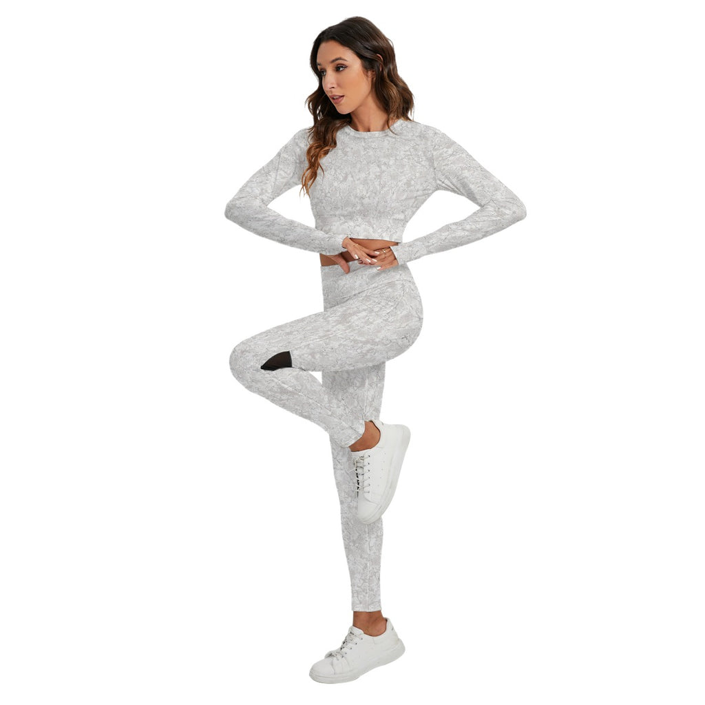 Women's Sport Set With Backless Top And Leggings
