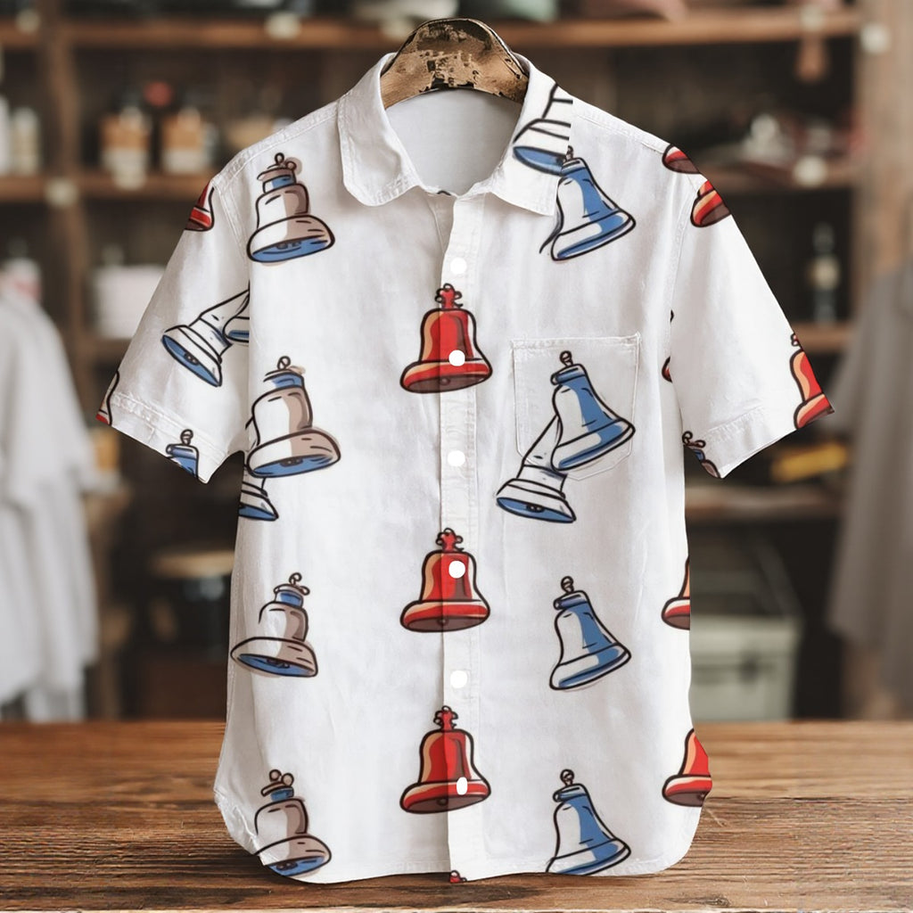 Jingle Bells II - Men's Short Sleeve Shirt With Pockets