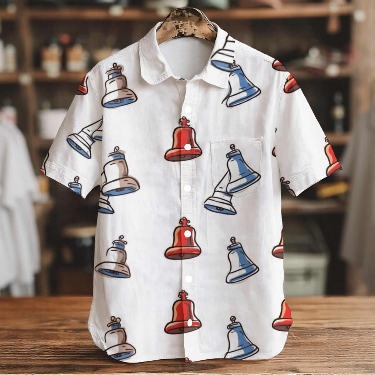 Jingle Bells II - Men's Short Sleeve Shirt With Pockets