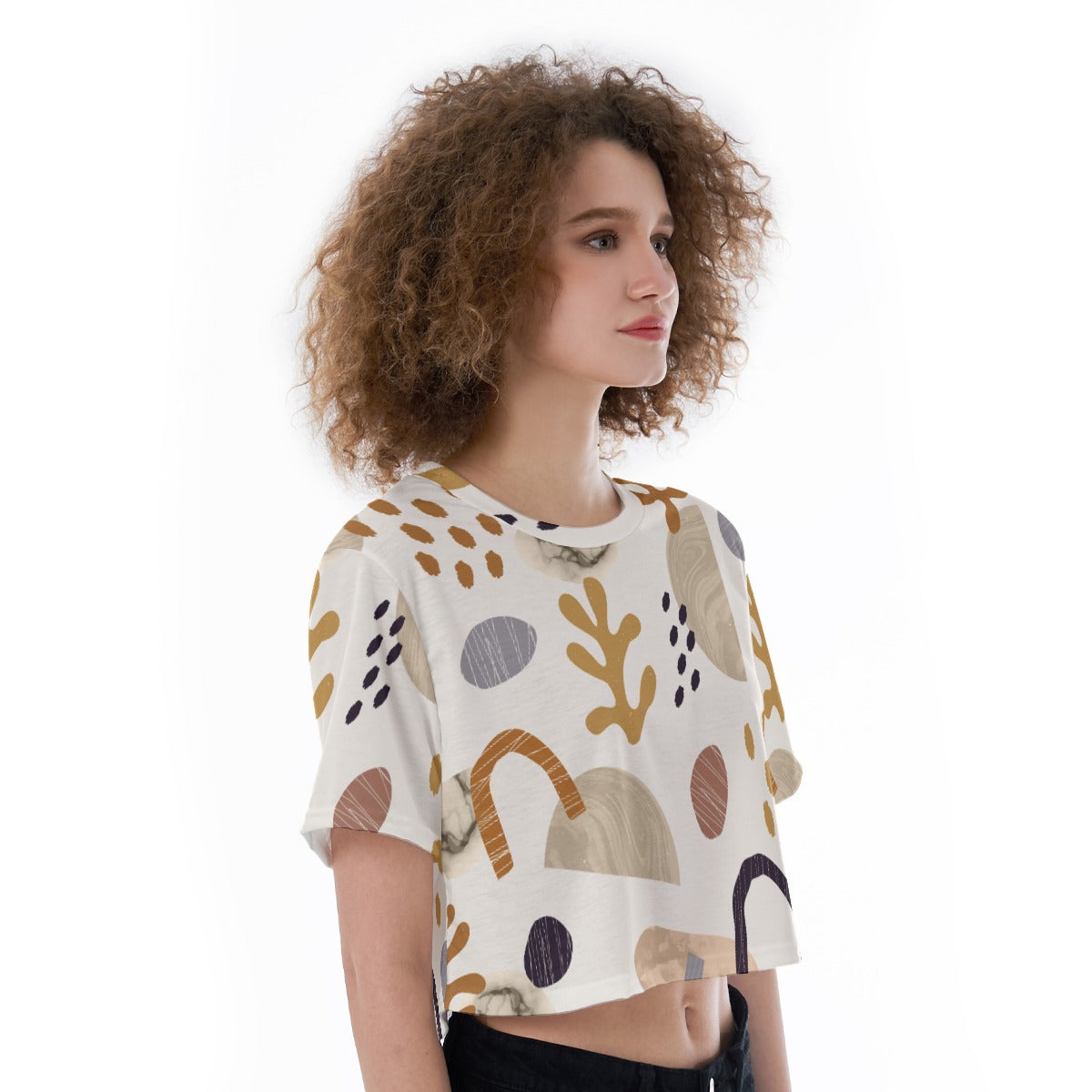 Coral Canvas - Cropped T-Shirt