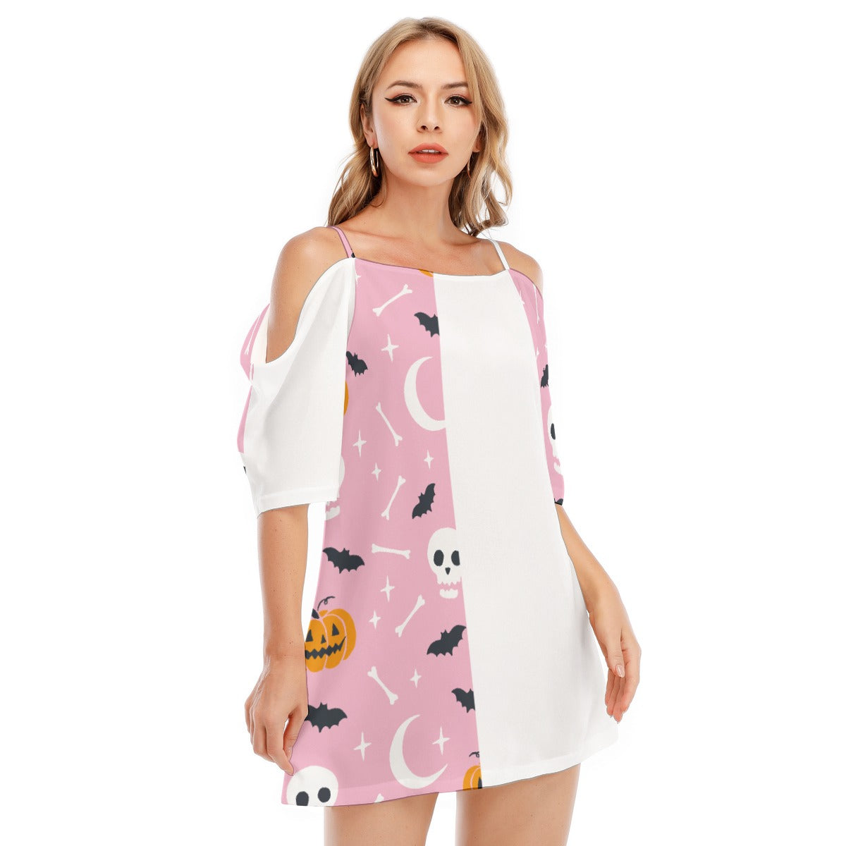 Bats V - Women's Off-shoulder Cami Dress